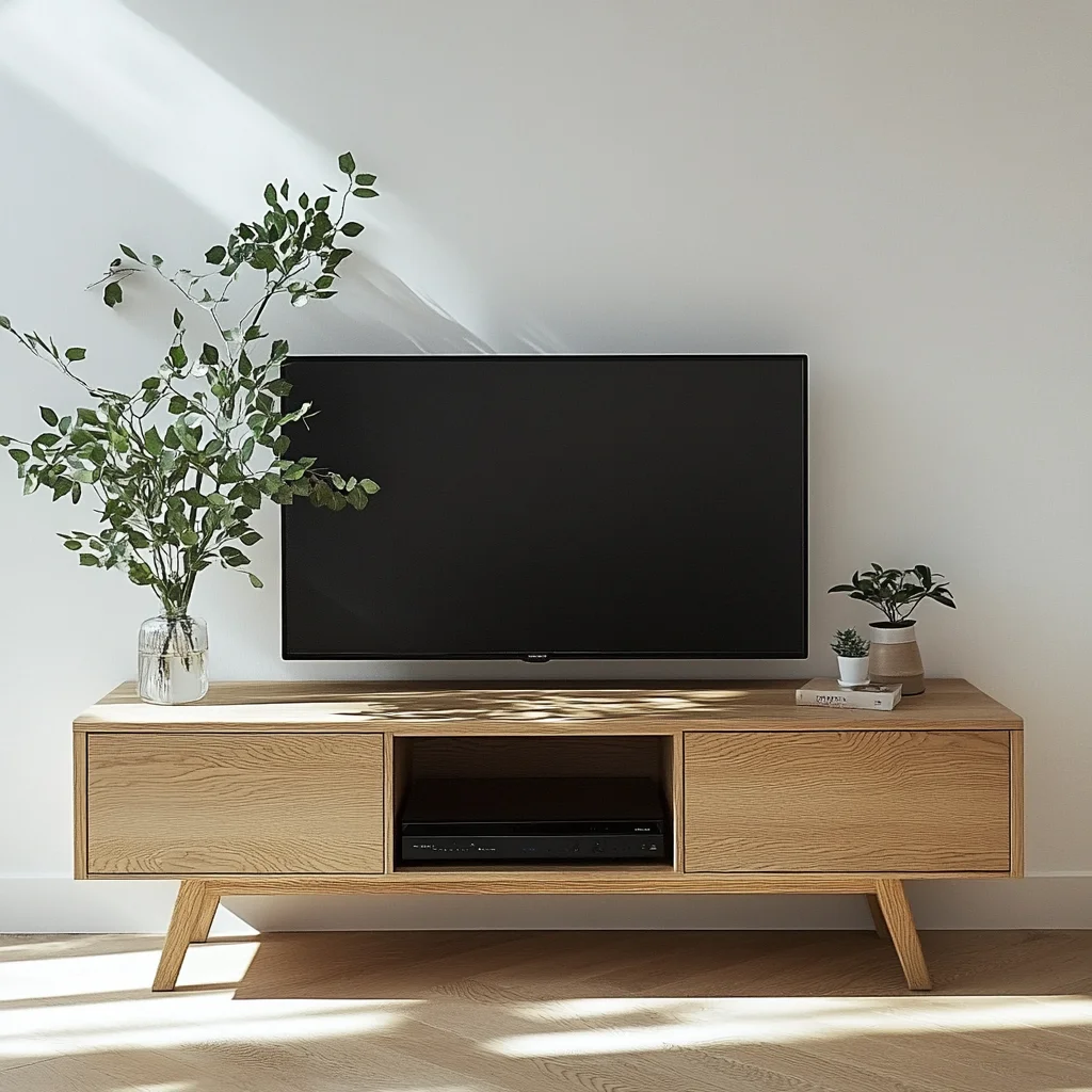 Szafka RTV Dębowa Klasyczna – 150x45x42,5 cm – Lite Drewno Dębowe